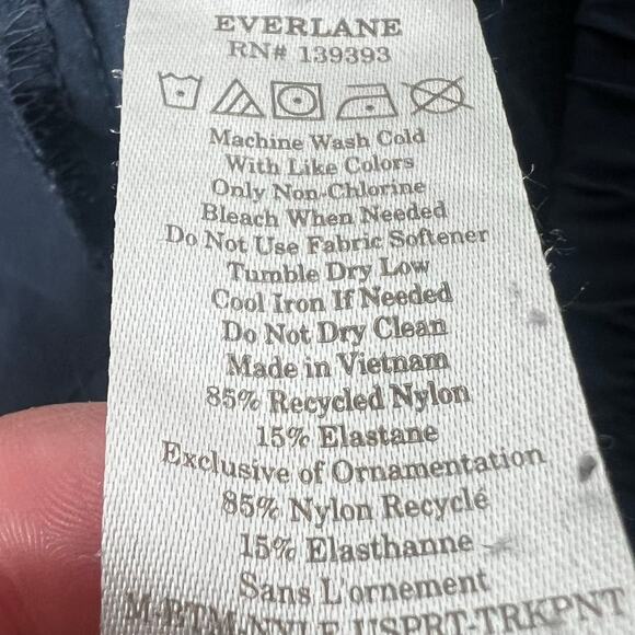 Everlane The Sport Men's Joggers Navy Track Pants Elastic Waist Size Small - Picture 10 of 10